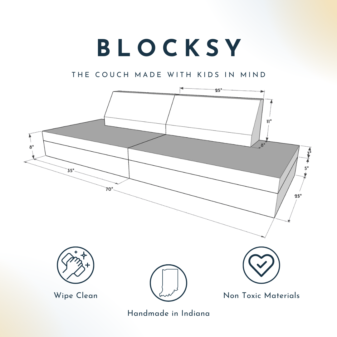 Nugget couch size deals